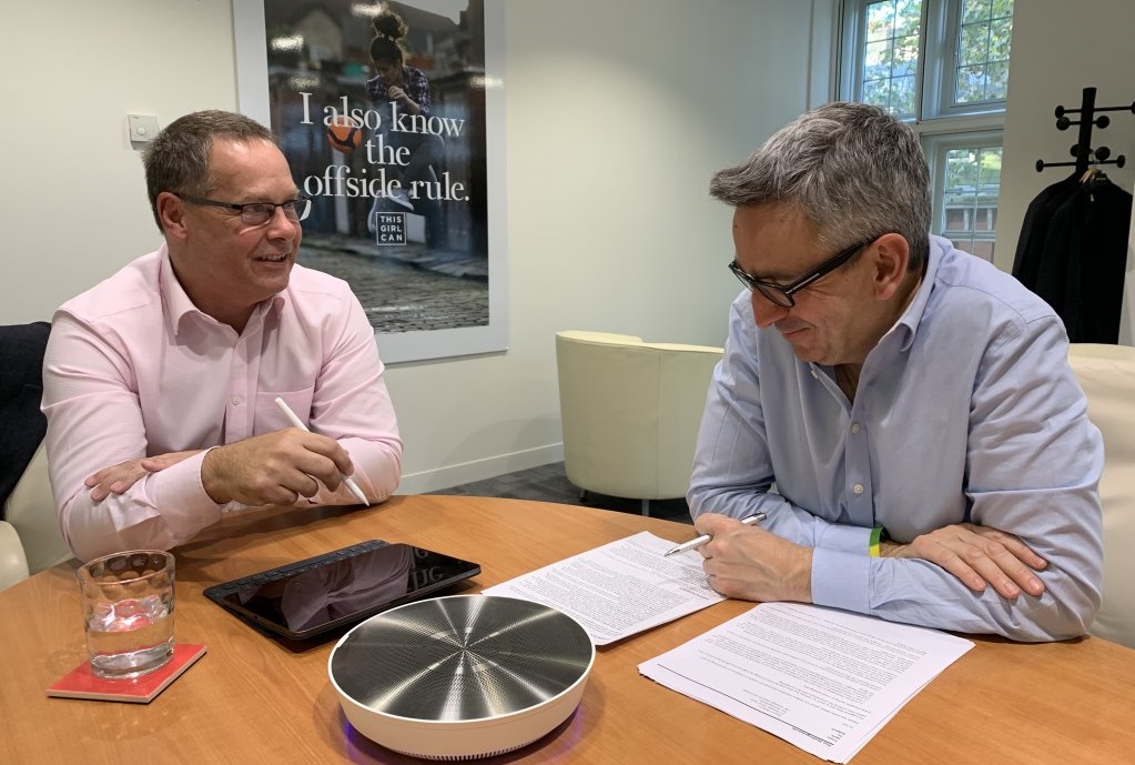 Tim Hollingsworth with Coalition chair Andy Reed
